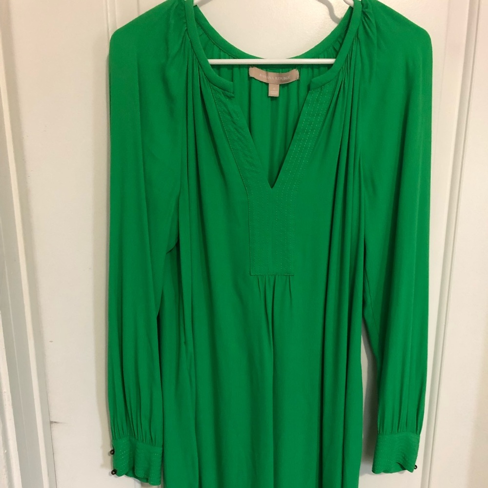 Long sleeved, green, Banana Republic Dress